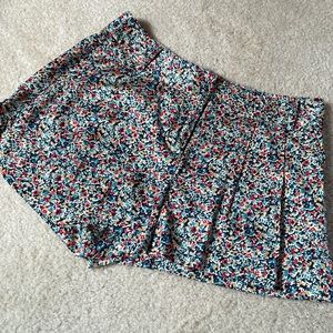Corey Lynn Calter Floral Silk Shorts from Anthropologie